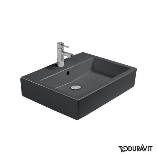 Керамічна раковина 50 см Duravit Vero, чорна (0454500827) На стільницю, На тумбу 