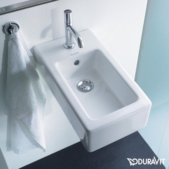Керамическая раковина 25 см Duravit Vero (0702250000) Подвесные Прямоугольные