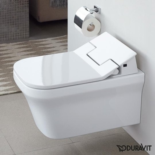Підвісний безободковий унітаз Duravit Rimless P3 Comforts SensoWash (2561590000) Підвісні 