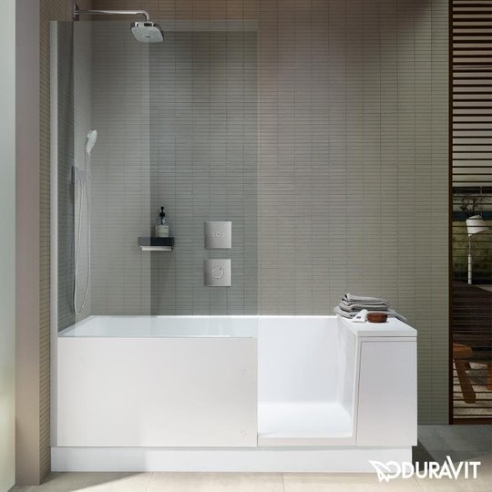Ванна кам'яна 170х75 Duravit Shower + Bath (700403000000000) Duravit Прямокутні