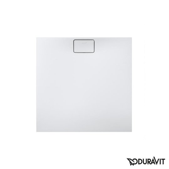 Душевой поддон каменный 90х90 Duravit Stonetto, белый (720146380000000) Мелкие Белый