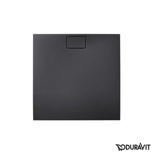 Душевой поддон каменный 90х90 Duravit Stonetto, антрацит (720146680000000) Мелкие Черный