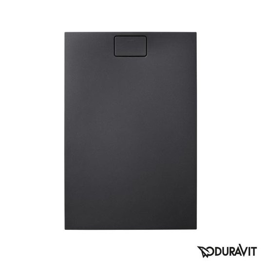 Душовий піддон кам'яний 120х80 Duravit Stonetto, антрацит (720148680000000) Дрібні Чорний