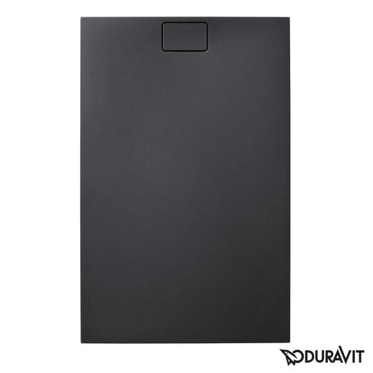 Душовий піддон кам'яний 140х100 Duravit Stonetto, антрацит (720170680000000) Дрібні Чорний