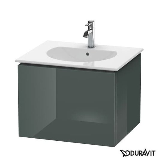 Тумба подвесная 60х51,6 Duravit Delos, доломитово-серый глянцевый (DL623103838) Duravit Тумбы