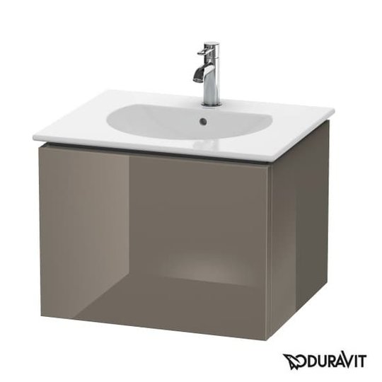 Тумба підвісна 60х51, 6 Duravit Delos, фланелево-сірий глянцевий (DL623108989) Duravit Тумби