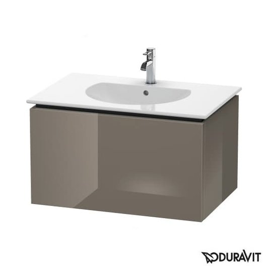 Тумба подвесная 80х54,1 Duravit Delos, фланелево-серый глянцевый (DL623208989) Duravit Тумбы