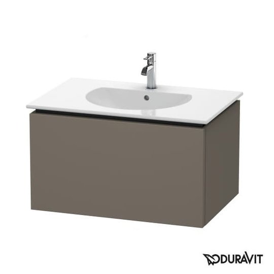 Тумба підвісна 80х54, 1 Duravit Delos, фланелево-сірий шовковисто-матовий (DL623209090) Duravit Тумби