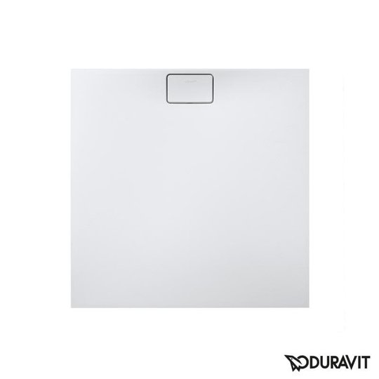 Душовий піддон кам'яний 100х100 Duravit Stonetto, білий (720167380000000) Дрібні Білий