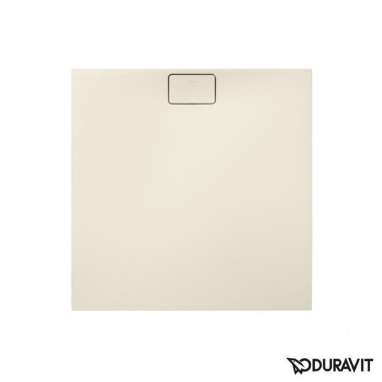 Душовий піддон кам'яний 100х100 Duravit Stonetto, пісочний (720167480000000) Дрібні Пісочний
