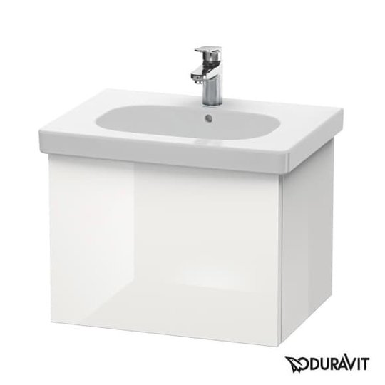 Тумба підвісна 60х46 Duravit Delos, білий глянцевий (DL623402222) Duravit Тумби