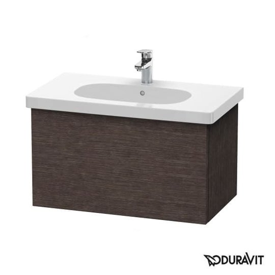 Тумба подвесная 80х46 Duravit Delos, дуб темный брашированный (DL623507272) Duravit Тумбы