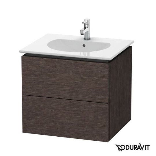 Тумба підвісна 60х51, 6 Duravit Delos, дуб темний брашірованний (DL633107272) Duravit Тумби
