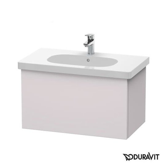 Тумба підвісна 80х46 Duravit Delos, білий Бузок шовковисто-матовий (DL623508787) Duravit Тумби