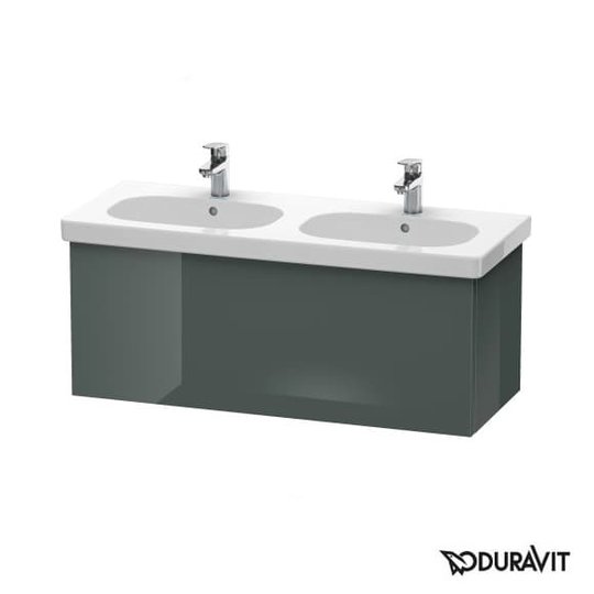 Тумба підвісна 115х46 Duravit Delos, доломітово-сірий глянцевий (DL623703838) Duravit Тумби