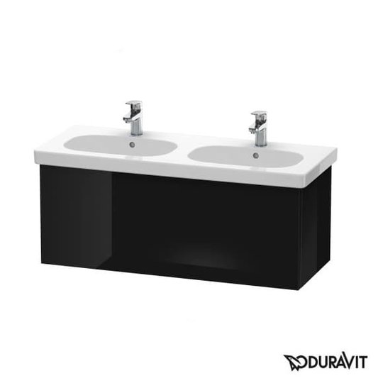 Тумба подвесная 115х46 Duravit Delos, черный глянцевый (DL623704040) Duravit Тумбы