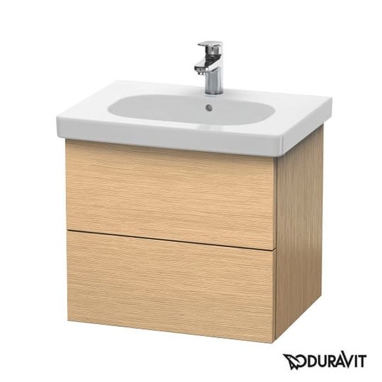 Тумба підвісна 60х46 Duravit Delos, дуб брашований (DL633401212) Duravit Тумби