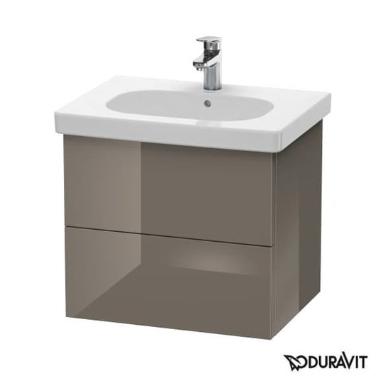 Тумба підвісна 60х46 Duravit Delos, фланелево-сірий глянцевий (DL633408989) Duravit Тумби
