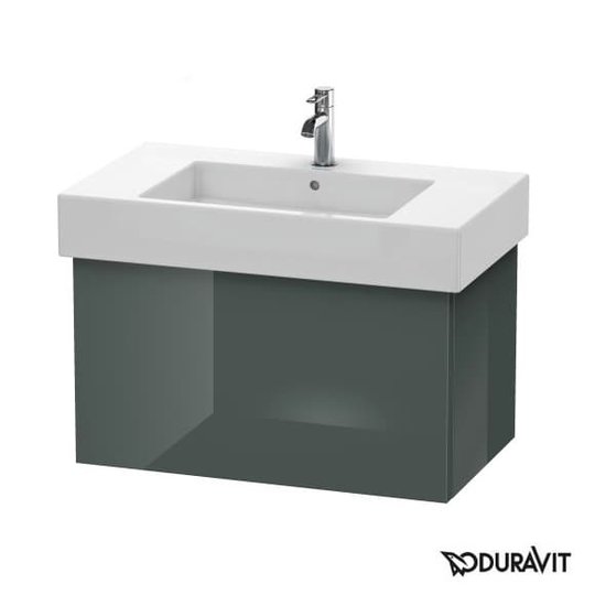Тумба підвісна 80х47 Duravit Delos, доломітово-сірий глянцевий (DL622003838) Duravit Тумби