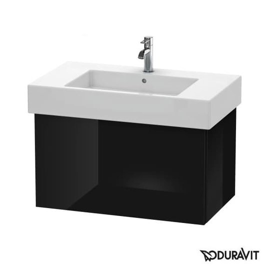Тумба підвісна 80х47 Duravit Delos, чорний глянцевий (DL622004040) Duravit Тумби