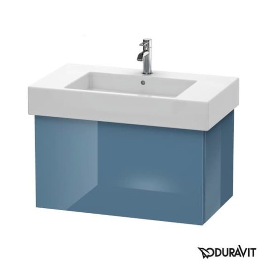 Тумба підвісна 80х47 Duravit Delos, блакитний камінь глянцевий (DL622004747) Duravit Тумби