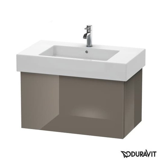 Тумба підвісна 80х47 Duravit Delos, фланелево-сірий глянцевий (DL622008989) Duravit Тумби