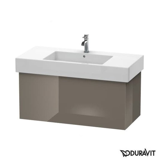 Тумба подвесная 100х47 Duravit Delos, фланелево-серый глянцевый (DL622108989) Duravit Тумбы