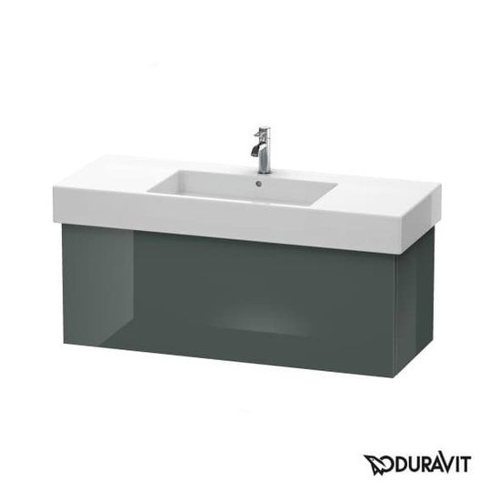 Тумба подвесная 120х47 Duravit Delos, доломитово-серый глянцевый (DL622203838) Duravit Тумбы