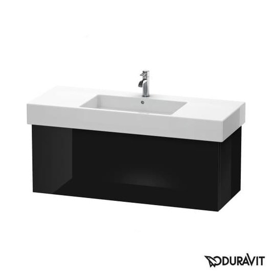 Тумба підвісна 120х47 Duravit Delos, чорний глянцевий (DL622204040) Duravit Тумби