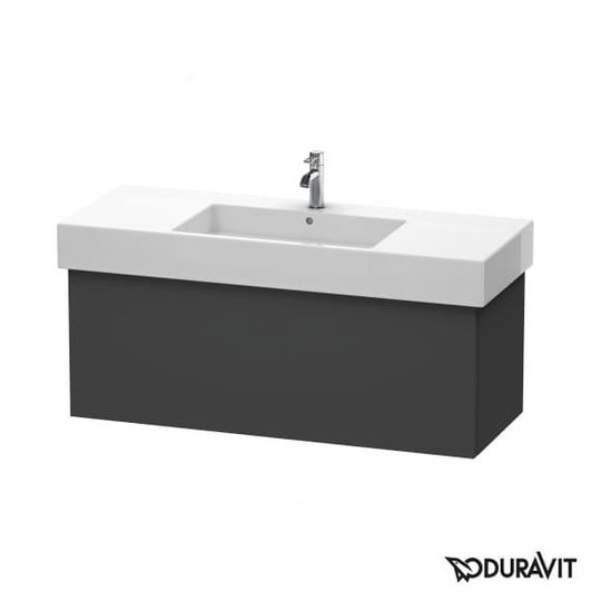 Тумба подвесная 120х47 Duravit Delos, графит матовый (DL622204949) Duravit Тумбы