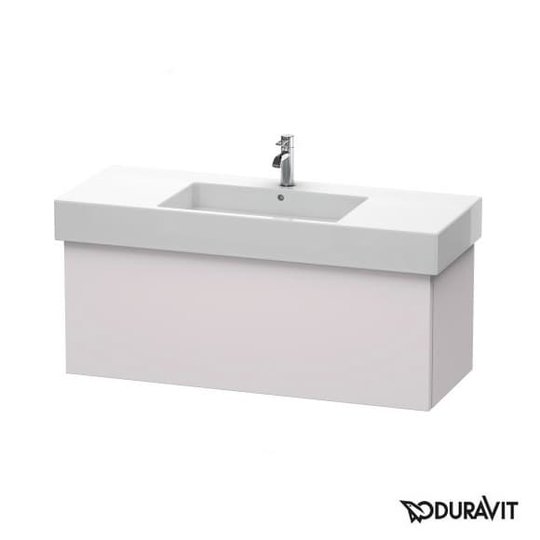 Тумба подвесная 120х47 Duravit Delos, белая сирень шелковисто-матовый (DL622208787) Duravit Тумбы