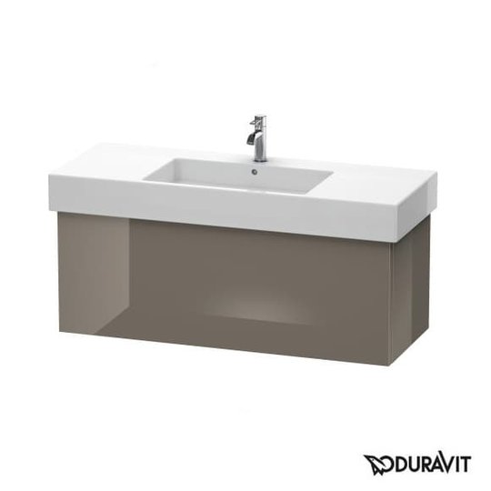 Тумба підвісна 120х47 Duravit Delos, фланелево-сірий глянцевий (DL622208989) Duravit Тумби