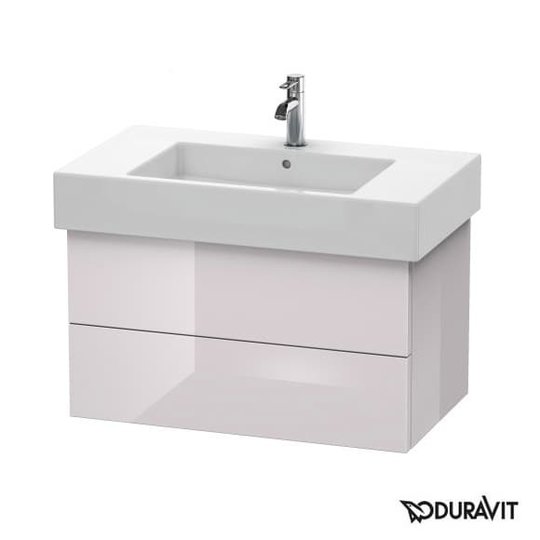 Тумба подвесная 80х47 Duravit Delos, белая сирень глянцевый (DL632002727) Duravit Тумбы