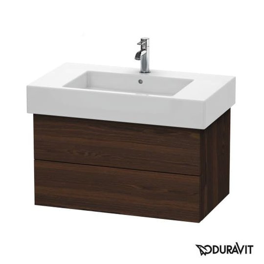 Тумба подвесная 80х47 Duravit Delos, орех брашированный (DL632006969) Duravit Тумбы