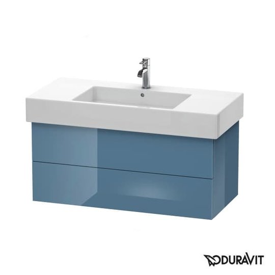 Тумба підвісна 100х47 Duravit Delos, блакитний камінь глянцевий (DL632104747) Duravit Тумби