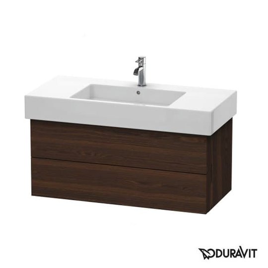 Тумба подвесная 100х47 Duravit Delos, орех брашированный (DL632106969) Duravit Тумбы