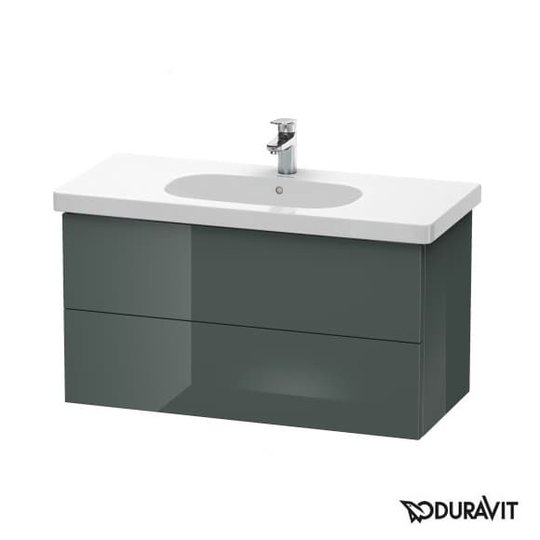 Тумба подвесная 100х46 Duravit Delos, доломитово-серый глянцевый (DL633603838) Duravit Тумбы