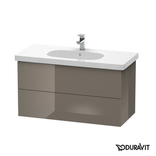 Тумба подвесная 100х46 Duravit Delos, фланелево-серый глянцевый (DL633608989) Duravit Тумбы