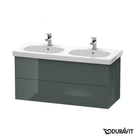 Тумба подвесная 115х46 Duravit Delos, доломитово-серый глянцевый (DL633703838) Duravit Тумбы