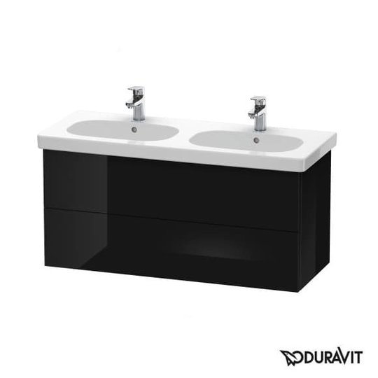 Тумба подвесная 115х46 Duravit Delos, черный глянцевый (DL633704040) Duravit Тумбы