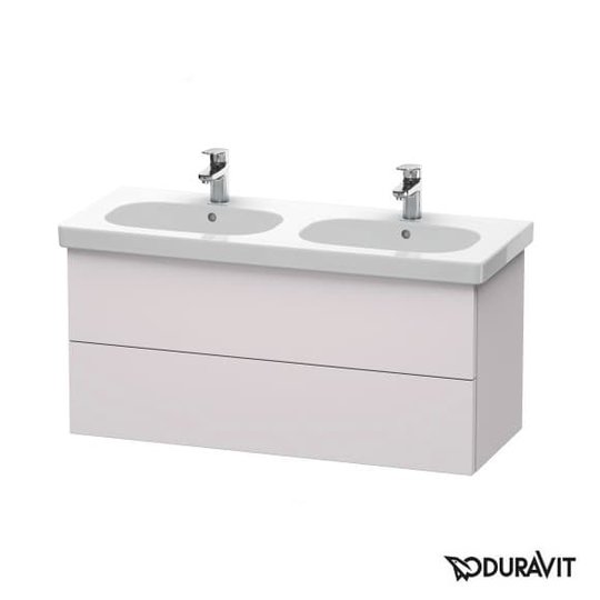 Тумба подвесная 115х46 Duravit Delos, белая сирень шелковисто-матовый (DL633708787) Duravit Тумбы