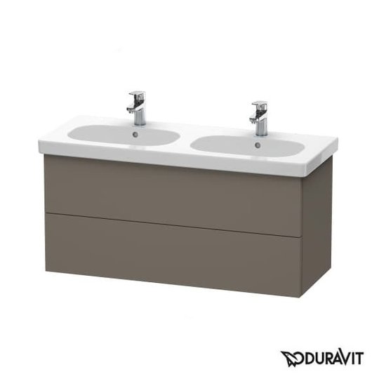 Тумба подвесная 115х46 Duravit Delos, фланелево-серый шелковисто-матовый (DL633709090) Duravit Тумбы
