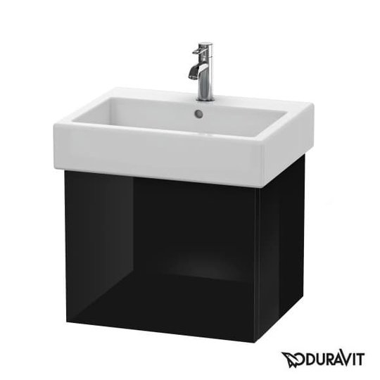 Тумба підвісна 55х44, 5 Duravit Delos, чорний глянцевий (DL622404040) Duravit Тумби