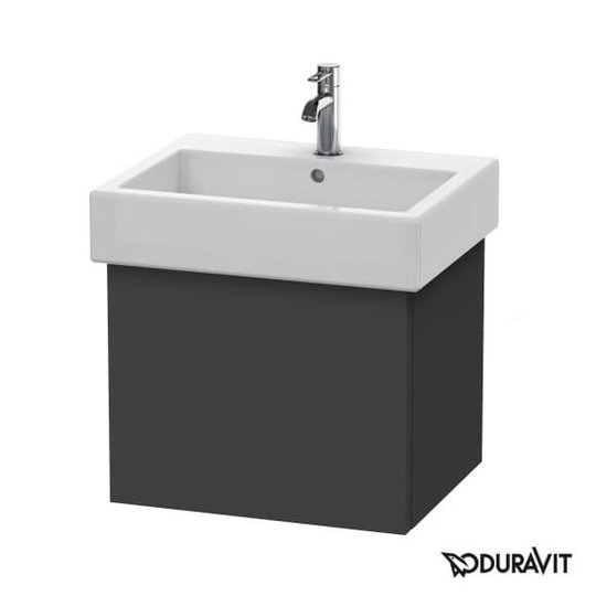 Тумба подвесная 55х44,5 Duravit Delos, графит матовый (DL622404949) Duravit Тумбы