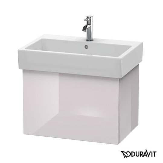 Тумба підвісна 65х44, 5 Duravit Delos, білий Бузок глянцевий (DL622502727) Duravit Тумби