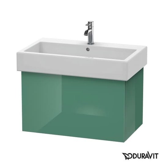 Тумба підвісна 75х44, 5 Duravit Delos, нефрит глянцевий (DL622600303) Duravit Тумби