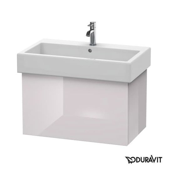 Тумба підвісна 75х44, 5 Duravit Delos, білий Бузок глянцевий (DL622602727) Duravit Тумби