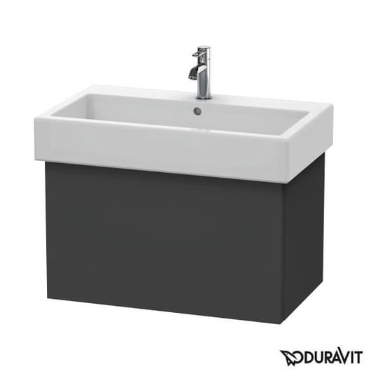 Тумба підвісна 75х44, 5 Duravit Delos, графіт матовий (DL622604949) Duravit Тумби