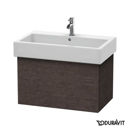 Тумба підвісна 75х44, 5 Duravit Delos, дуб темний брашірованний (DL622607272) Duravit Тумби