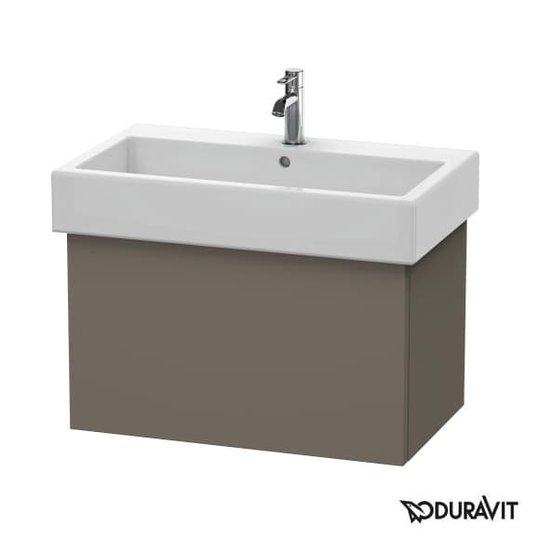 Тумба підвісна 75х44, 5 Duravit Delos, фланелево-сірий глянцевий (DL622609090) Duravit Тумби
